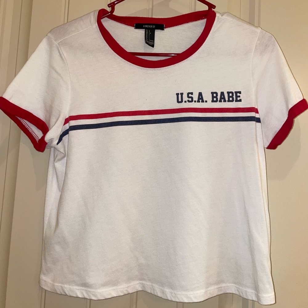 Forever 21 Red, White, Blue Vintage tee